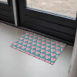 Retro - Hartjes - Patroon Deurmat klein 898 -sfeer2