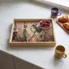 Kimono - Vrouw - kersenbomen Dienblad Rechthoek middel -sfeer2