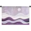 Golven - Heuvels - Abstract - Paars Wandkleed katoen klein -zz3d