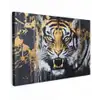 Tijger - Verfspatten - Goud canvas 2cm klein -z3d