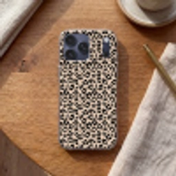 Panterprint - Zwart - Bruin - Dierenprint Telefoonhoesje iPhone 17 Pro Max klein -sfeer1