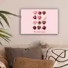 Chocolaatjes - Hartvormig - Liefste canvas 2cm klein -sfeer1