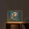 Hond - Puppy - Bloemen - Natuur - Golden retriever Light Box met batterij (Wandlamp kind) middel -sfeer1_kind