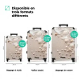 Schelpen - Zeesterren - Strand NBS - Handbagage koffer - Volwassenen Unisex middel zzzzzzVergelijking_3FR
