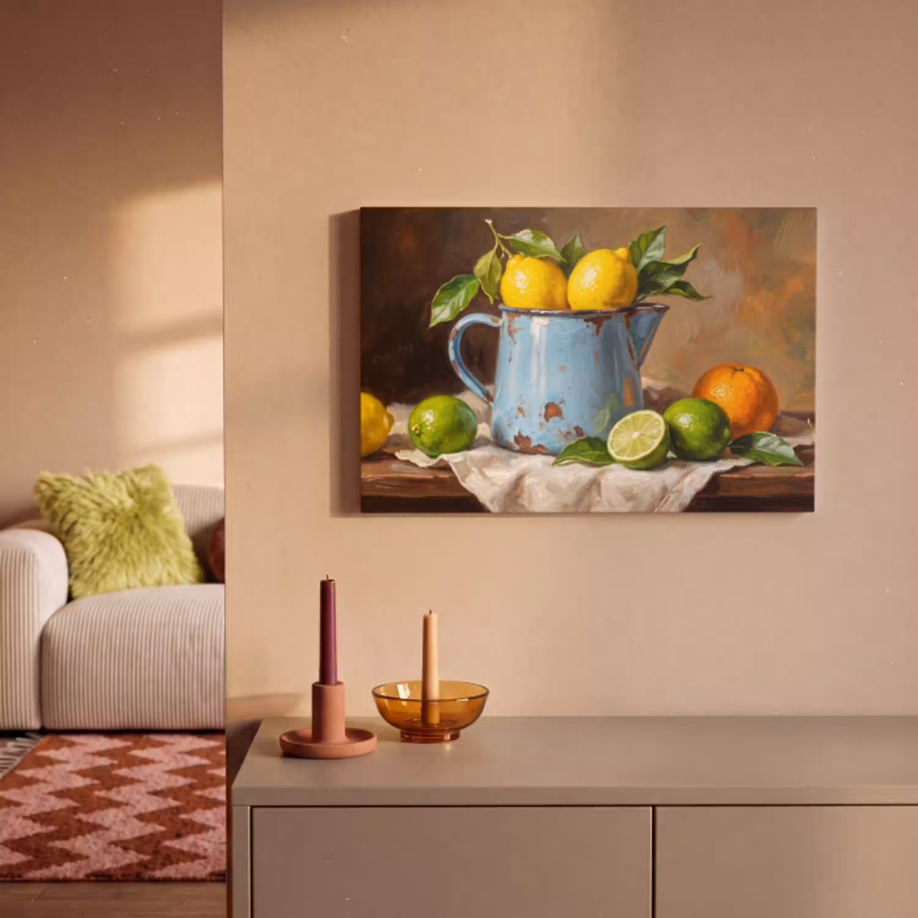 Eten - Stilleven - Klassiek canvas 2cm klein -sfeer1