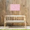 Terrazzo -  Patroon - Kleurrijk - Roze Tuinposter op houten frame 2 cm dik klein 845 -sfeer4