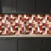 Geometrie - Modern - Retro keuken achterwand 2 middel 871 -sfeer1