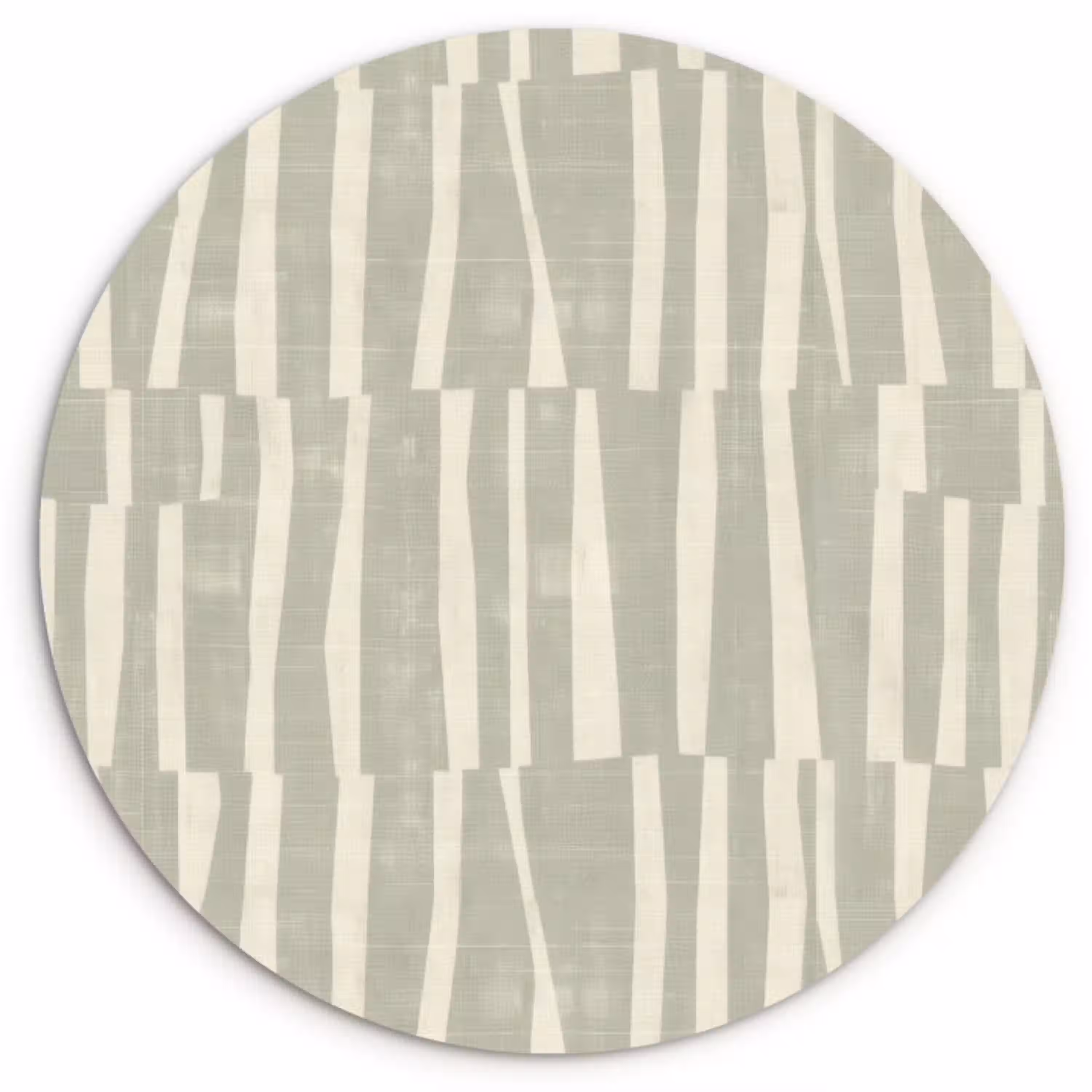 Saliegroen - Strepen - Geometrisch - Textuur - Patroon Wandcirkel plexiglas klein 852 -3d