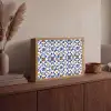 Patroon - Modern - Kleurrijk Light Box met batterij (Wandlamp) middel 907 -sfeer2