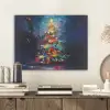 Kerstboom - Kerst - Abstract - Kleurrijk PET vilt klein -sfeer1