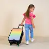 Pastel regenboog van krijt Kinderkoffer - Zwart klein -sfeer1