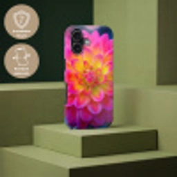 Roze - Dahlia - Kleurrijk Toughcase MagSafe Apple iPhone 17 klein -USP_PrintM_DE