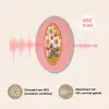 Illustratie - Bloemen - Rand - Roze Akoestische PET Vilt - Rond klein -USP_NL