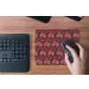 Antiek - Bloemen - Kleurrijk muismat rubber klein 262 -toetsenbord