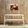 Kerst - Kerstman - Winter - Open Haard Tuinposter op houten frame 2 cm dik klein -sfeer4