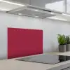 Rood - Effen kleur keuken achterwand spatscherm klein 900 -3d_schuin