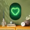 Neon - Groen - Licht Wandcirkel Ovaal Forex klein -sfeer2