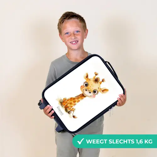 Baby giraffe Kinderkoffer - Zwart klein -sfeer4_NL