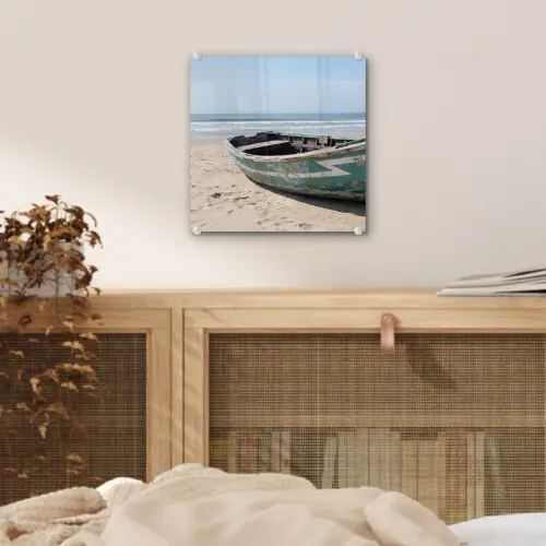 Boot - Zandstrand - Zee plexiglas 5mm klein -sfeer4