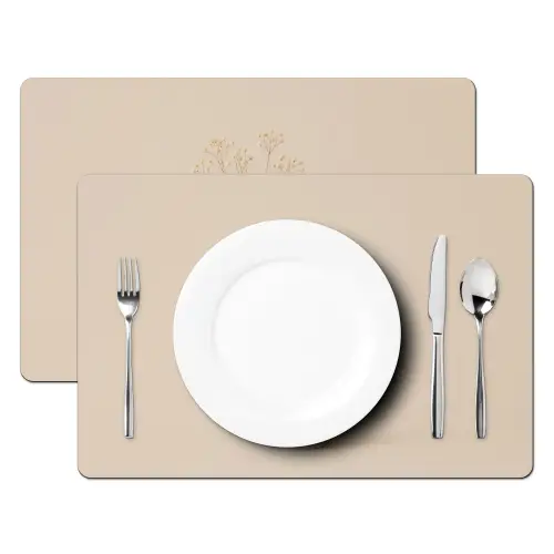 Vaas - Takken - Bloemetjes - Wit Placemat vinyl groot -zzsfeer2_Kitchenyeah-website