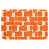 Patroon - Retro - Oranje WCmat klein 1009 -3d