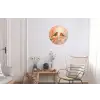 Roodborstjes - Sierlijk - Bloesemtak Wandcirkel aluminium klein -woonkamer
