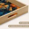 Schilderij - Leeuwenkop - Oranje Dienblad Rechthoek middel -USP_HandgreepNL