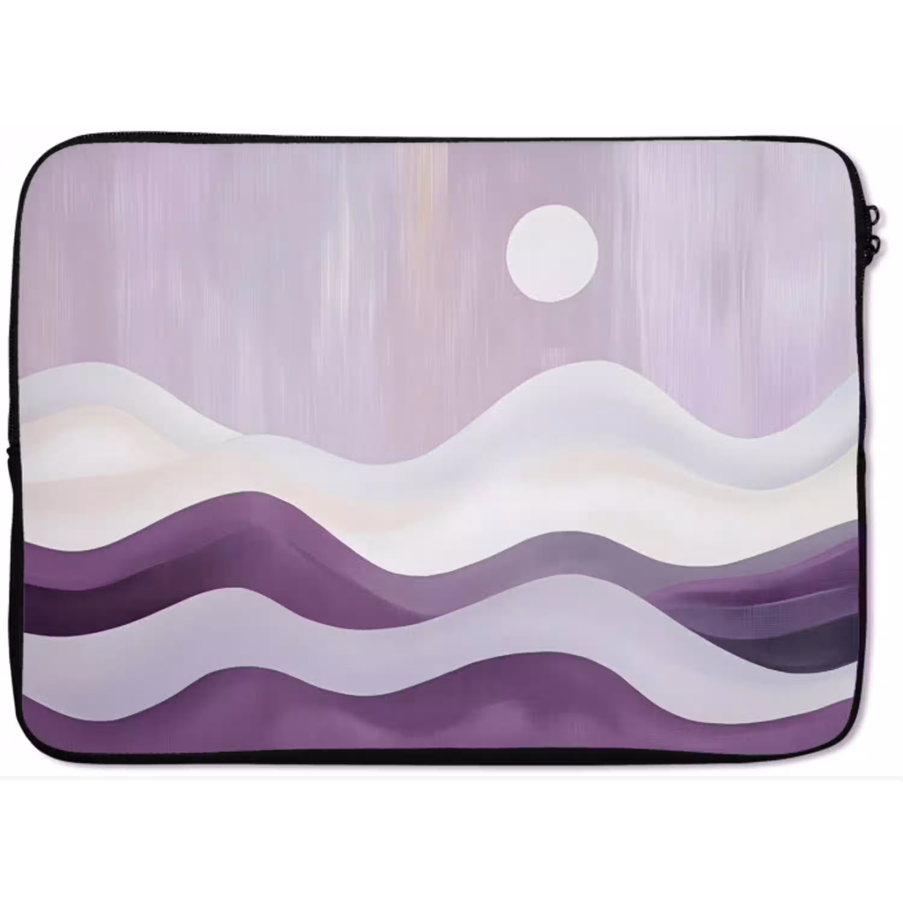 Golven - Heuvels - Abstract - Paars laptophoes neopreen klein -zkaufland3dotto
