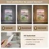 Bloemen - Lavendel - Paars - Lucht - Zonsondergang - Weide - Natuur Light Box met kabel (Tafellamp) klein -USP_lichtkleurDE