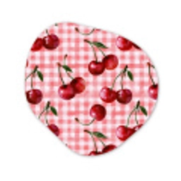 Kersen - Blokken - Rood Wandcirkel Organisch Forex 3mm klein 629 -3d
