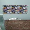 Pastel - Viooltjes - Groen - Patroon canvas 2cm klein 828 -sfeer4