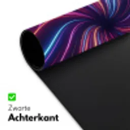 Abstract - Swirl - Futuristic - Neon Muismat XXL klein -sfeer2