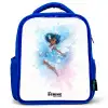 Vliegende fee in blauwe tinten Kinderrugzak - Blauw middel -3d