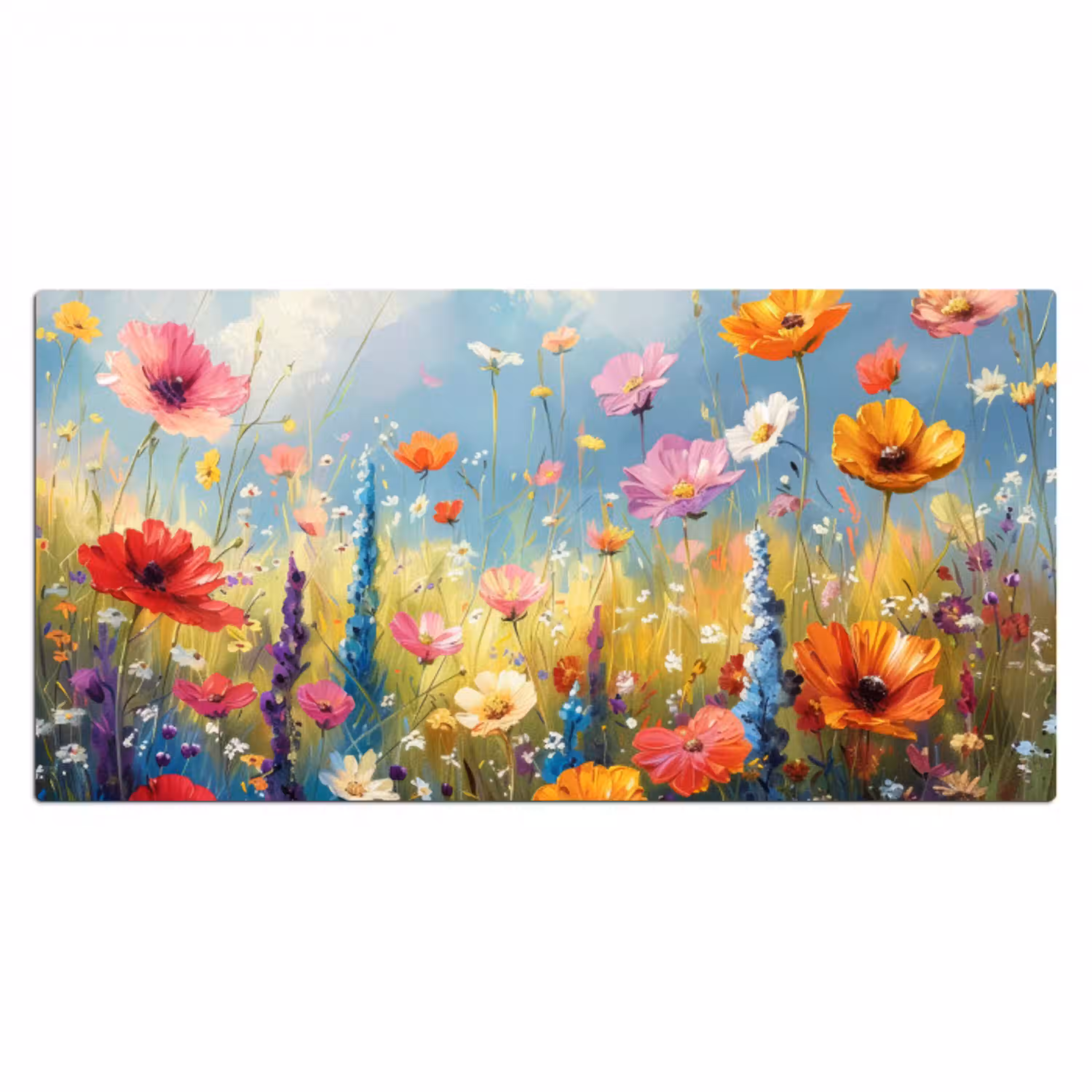 Bloemen - Natuur - Botanisch - Kunst Muismat XXL klein -3d_leeg