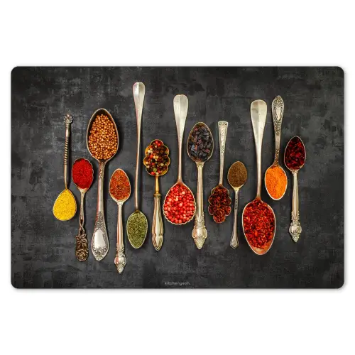 Kruiden - Lepels - Beton Placemat vinyl groot -zzsfeer1_Kitchenyeah-website
