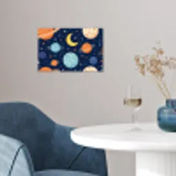 Ruimte - Planeten - Kleurrijk poster papier klein -sfeer3