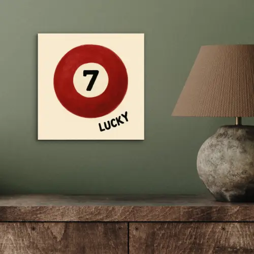 Cirkel - Zeven - Lucky - Rood aluminium wit klein -sfeer2