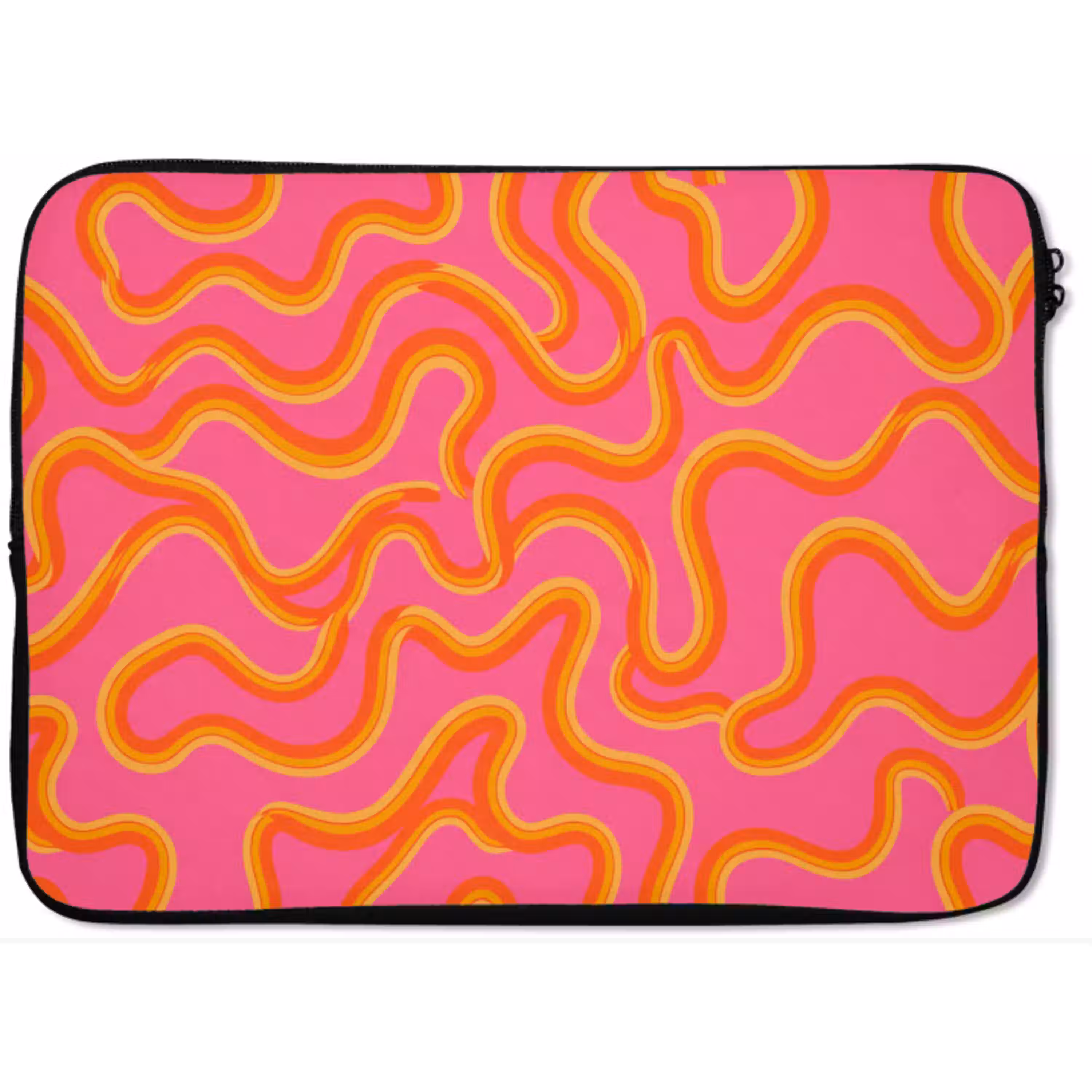 Abstract - Golvende lijnen - Modern - Kleurrijk laptophoes neopreen klein -zkaufland3dotto