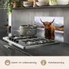 Schotse hooglander - Bruin - Water keuken achterwand spatscherm klein -usp_NL