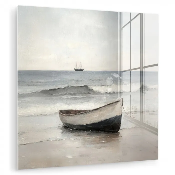 Roeiboot - Zee - Horizon plexiglas 5mm klein -zzzproduct_nieuw