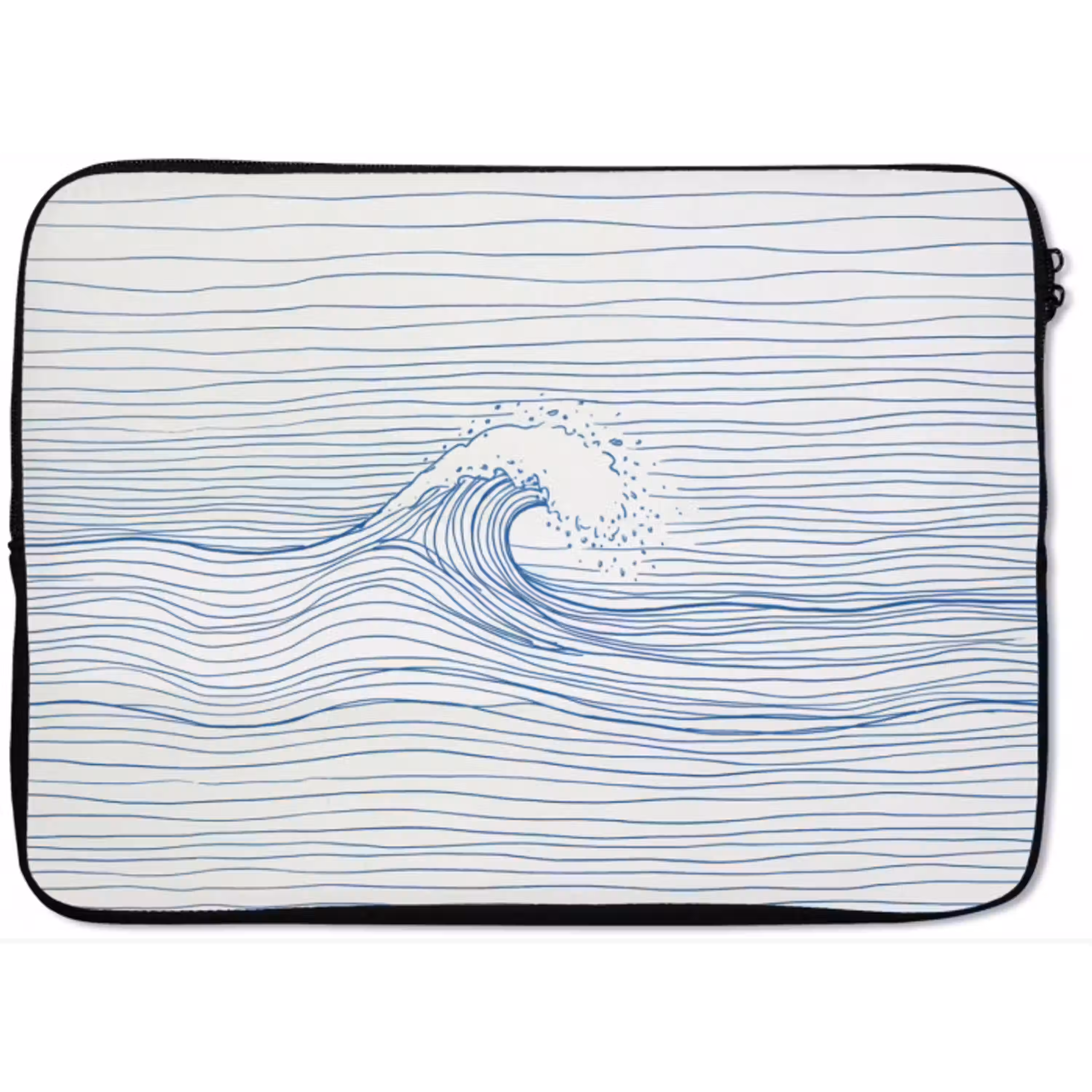 Golf - Brekende - Natuur - Minimalistisch - Blauw laptophoes neopreen klein -zkaufland3dotto