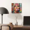 Vrouw - Kauwgom - Graffiti - Love plexiglas 5mm klein -sfeer6