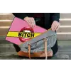 Lippen - Tekst - Kleurrijk laptophoes neopreen klein -tas