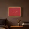 Big titties small heart - Rood - Hart Light Box met batterij (Wandlamp) middel -sfeer4