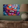 Monster - Graffiti - Kleuren - Oranje aluminium wit klein -sfeer2