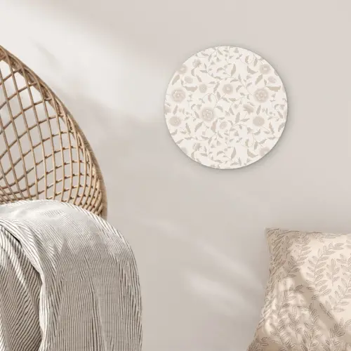 Sierlijk - Bloemen - Blush Wandcirkel plexiglas klein 852 -sfeer5