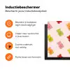 Kleur - Snoep - Roze Inductie beschermer vinyl 3mm klein -zzzzzzz-td-ups