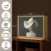 Vrouw - Golvende - Hoed Light Box met batterij (Wandlamp) middel -USP_websiteoverzichtNL