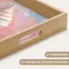 Schelp - Pastel - Pink Dienblad Rechthoek middel -USP_HandgreepNL