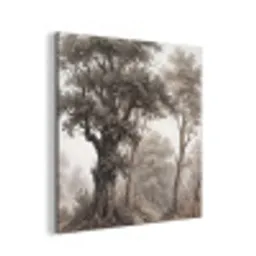 Natuur - Bos - Eik aluminium wit klein -3d